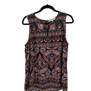 Violet & Clair Dressy Tank Tunic with keyhole neckline. Size large